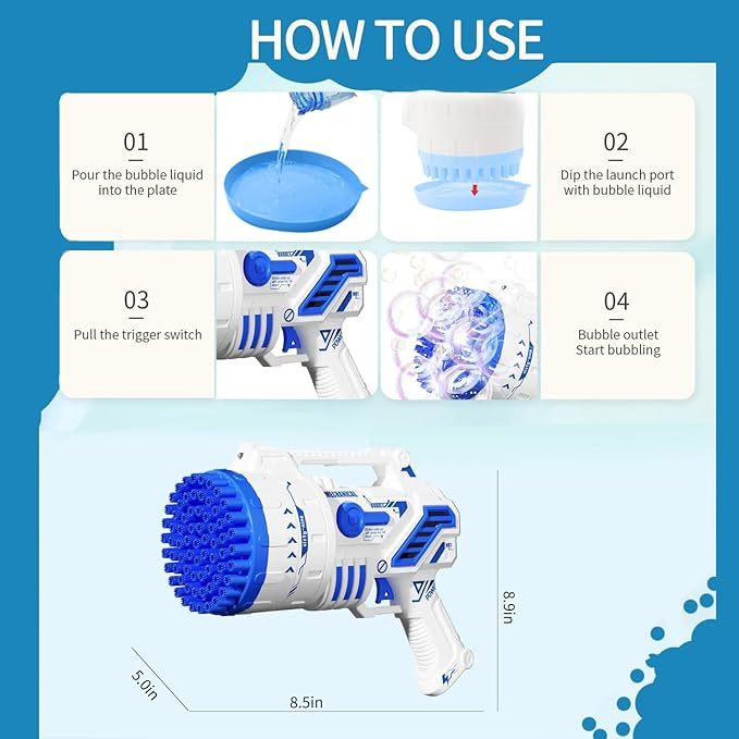 69 Holes Bubble Machine Gun