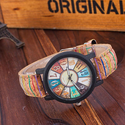 Vintage Leather Women's Quartz Wristwatch