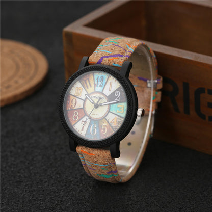 Vintage Leather Women's Quartz Wristwatch