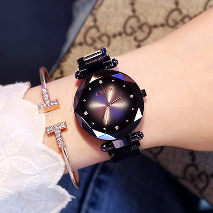 Rose Gold Starry Sky Magnet Watch