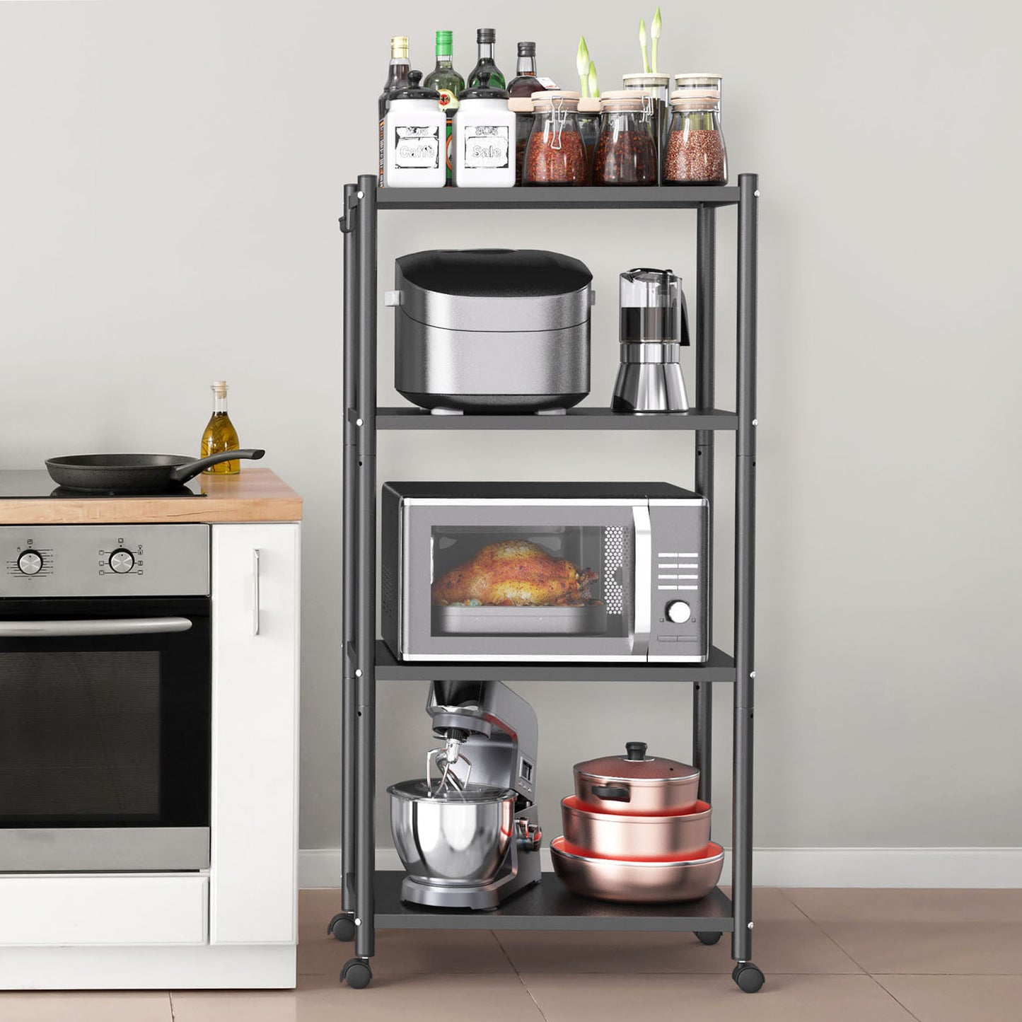 4-Tier Heavy Duty Kitchen Bakers Rack