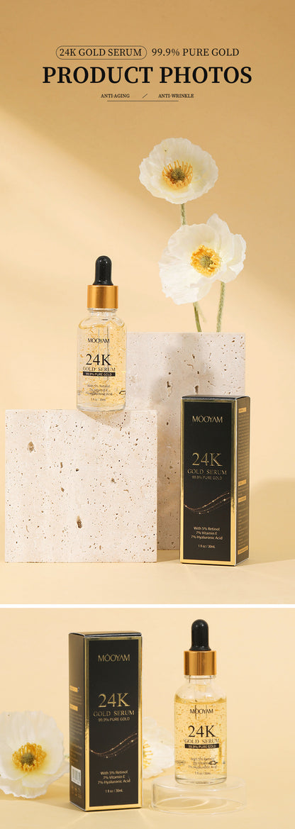 24K Gold Foil Anti-Wrinkle Face Serum