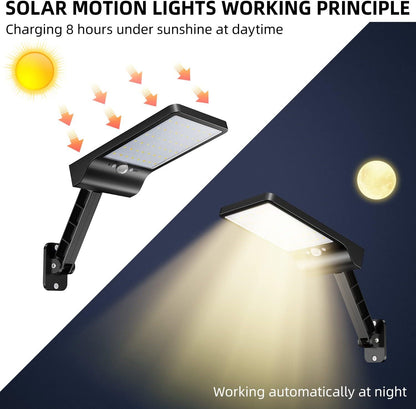 2-Pack Outdoor Solar Floodlights