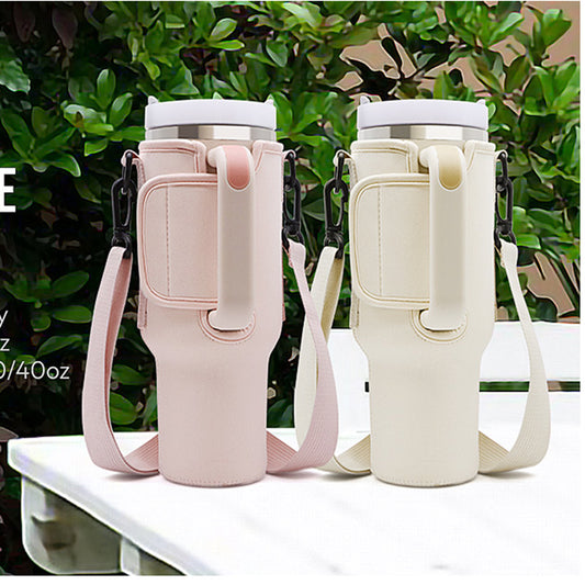 Portable Handle Mug Ice Cream Cup Cover