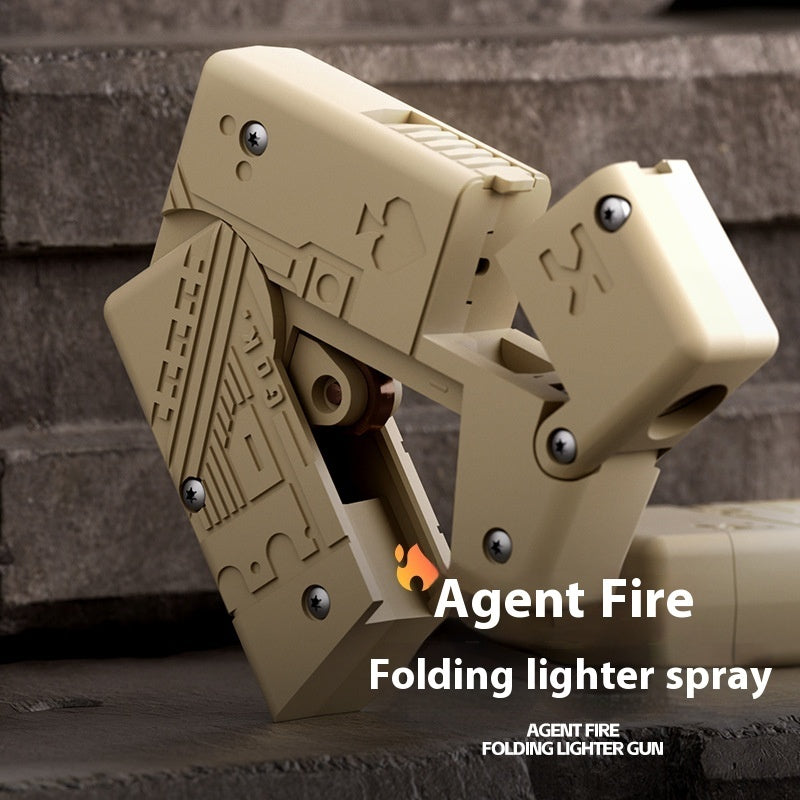 Alloy Folding Lighter Spray Toy