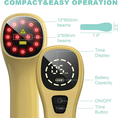 Cold Laser Therapy Vet Device for Pets 2x808nm Red Light Therapy Devices for Pain Relief