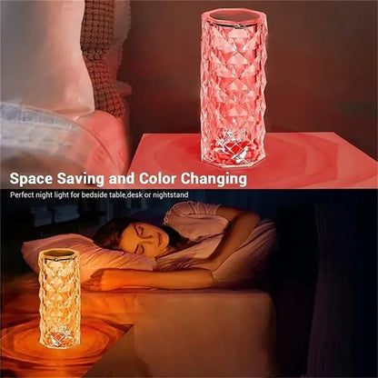 3/16 Colors LED Crystal Table Lamp