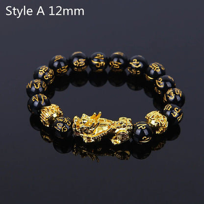 Feng Shui Wealth Bracelet: Black Beads