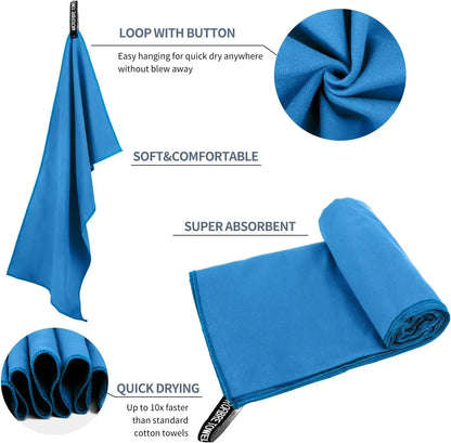 Microfiber Towel With Mesh Bag