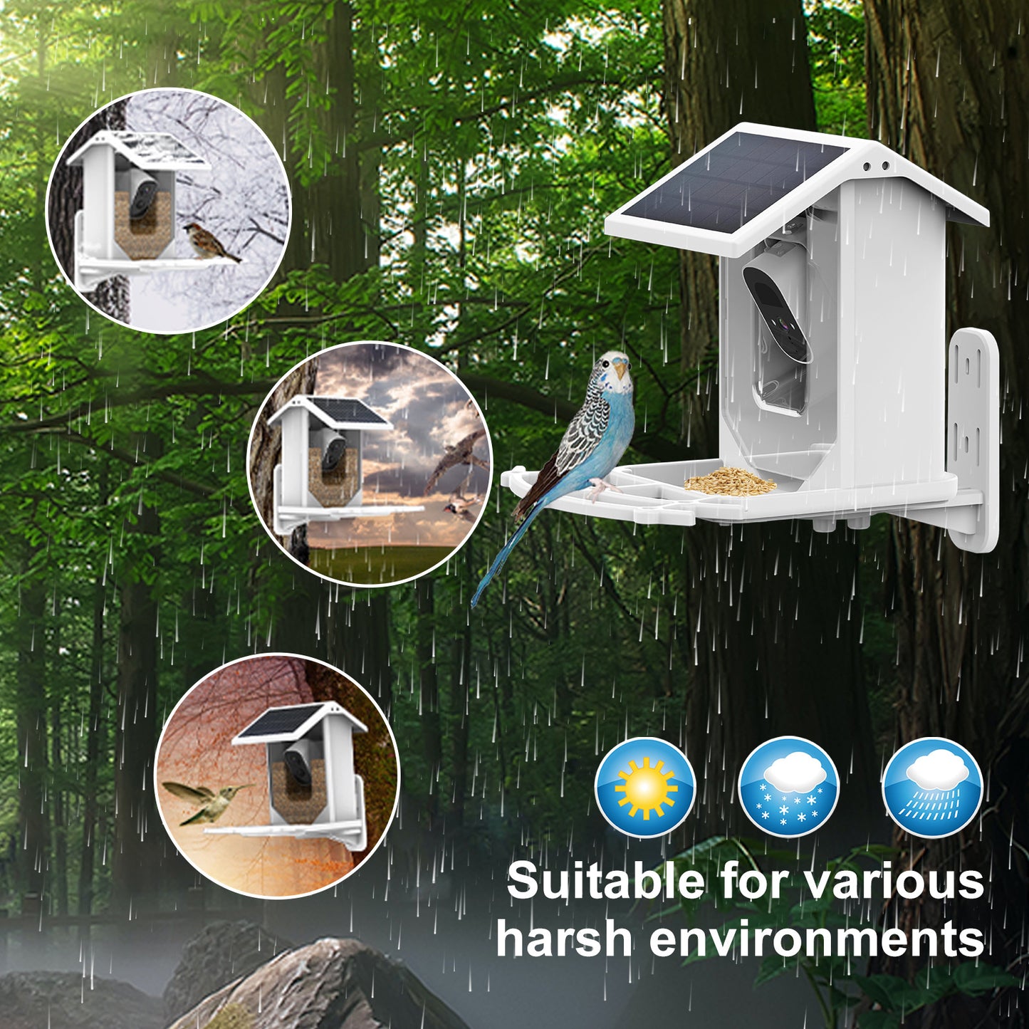 Solar-Powered Smart Feeder Camera