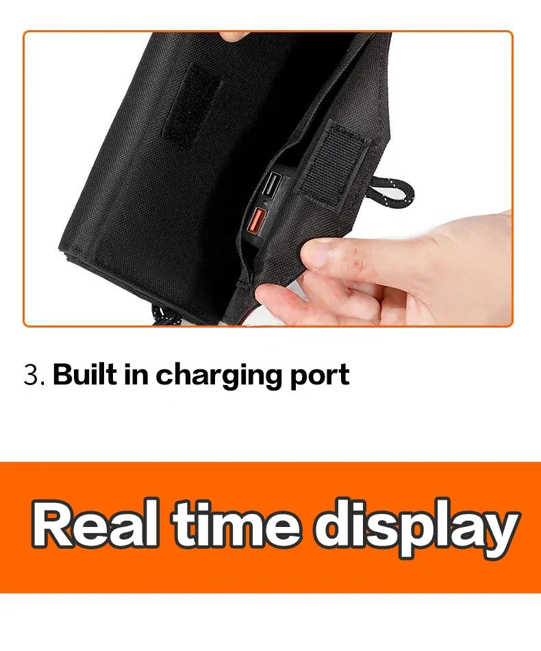 6-Fold 800W Portable Solar Panels Charger USB 5V DC Mobile Power Supply