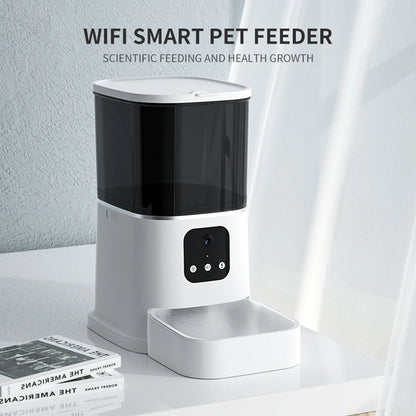 Smart Pet Feeder With Camera WIFI Real Time Remote Control Dispenser