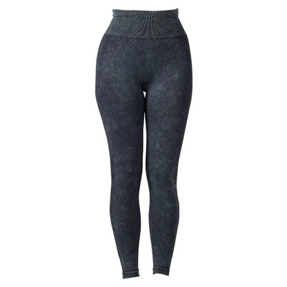 High Waisted Frosted Yoga External Wear Hip Lifting Training Fitness Pants Tight Fitting Quick Drying and Ironing Legging