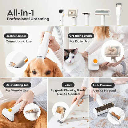 Pet Grooming Vacuum With World'S First 3 Layers HEPA Filteration System