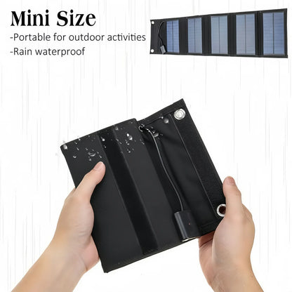 600W Foldable Solar Panel Portable Charger USB 5V DC Full Time Mobile Power Supply High Power