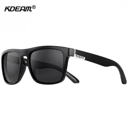 KDEAM Brand High Quality Men Square Polarized Sunglasses Photochromic Lens Night Sight Fashion Women Sun Glass UV400 Protection