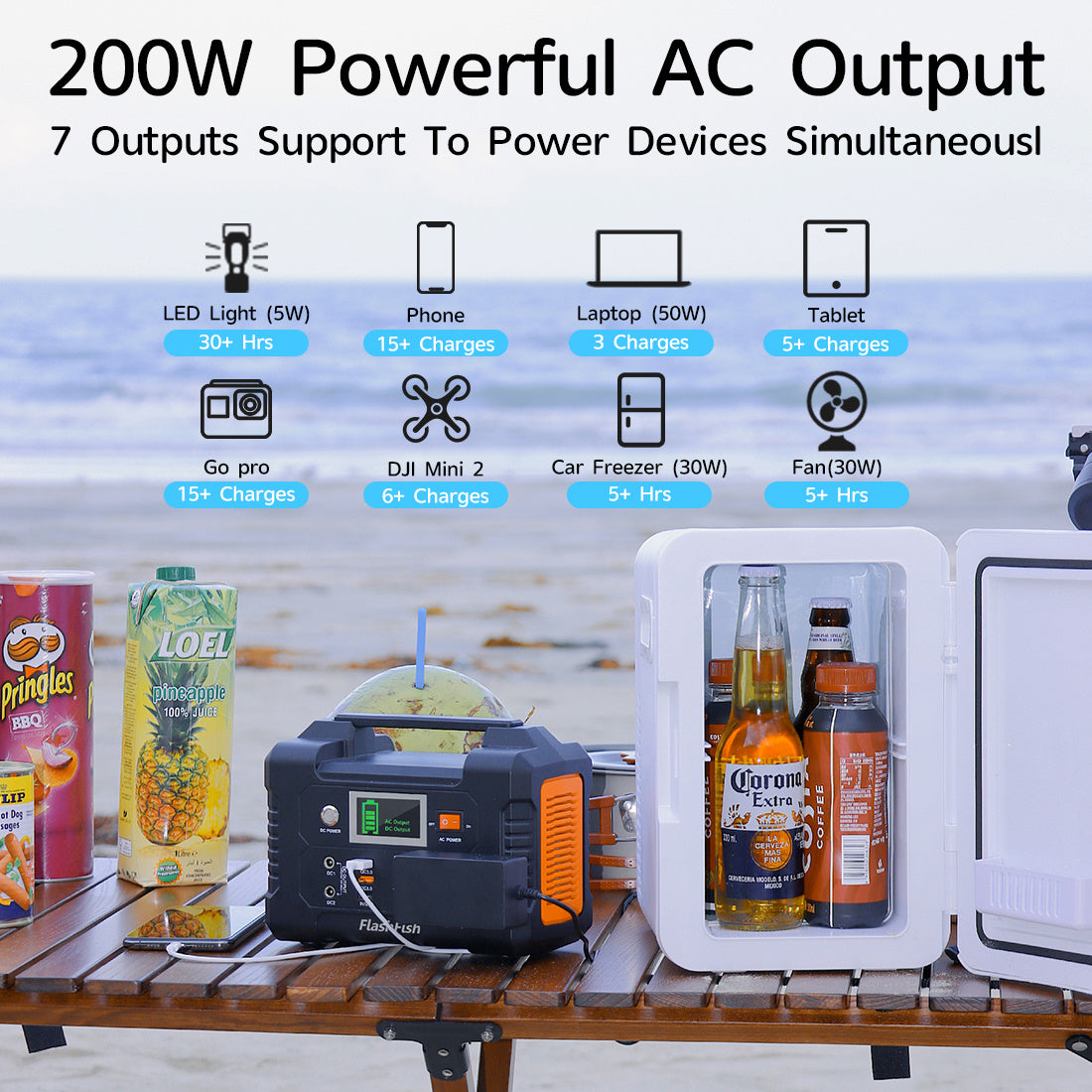 200W Portable Outdoor Power Supply