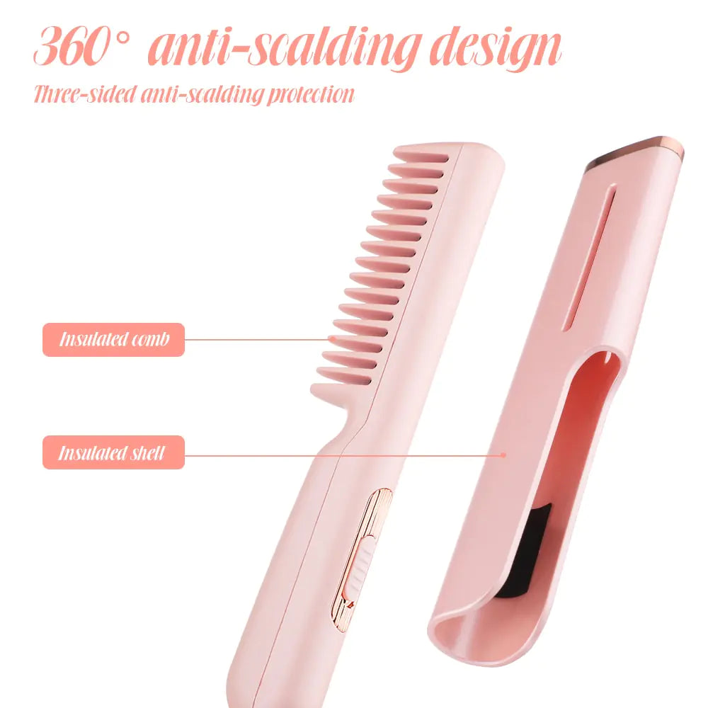 2-in-1 USB Heated Hair Comb