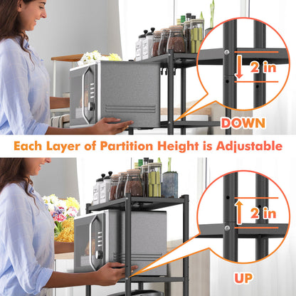 4-Tier Heavy Duty Kitchen Bakers Rack