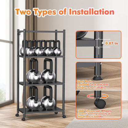 4-Tier Heavy Duty Kitchen Bakers Rack