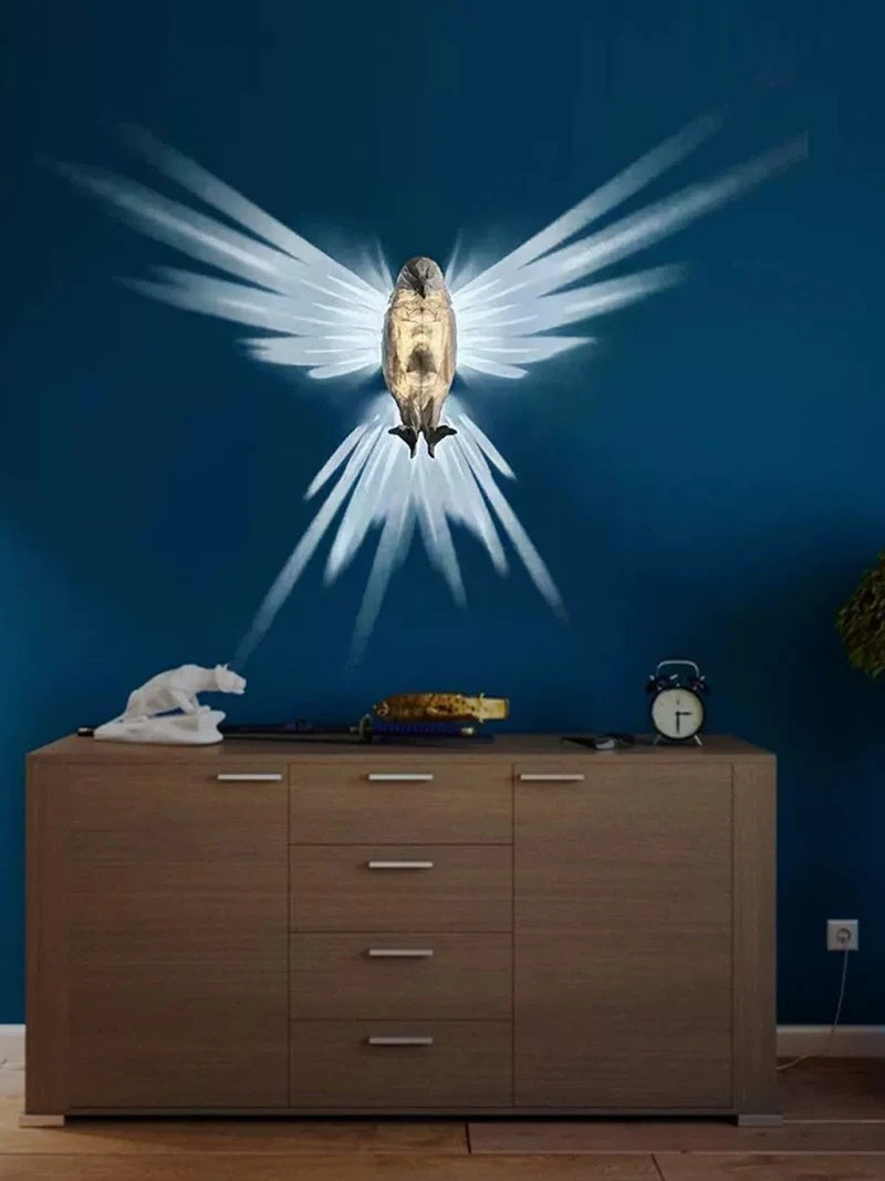 3D Bird Shape Projector Light