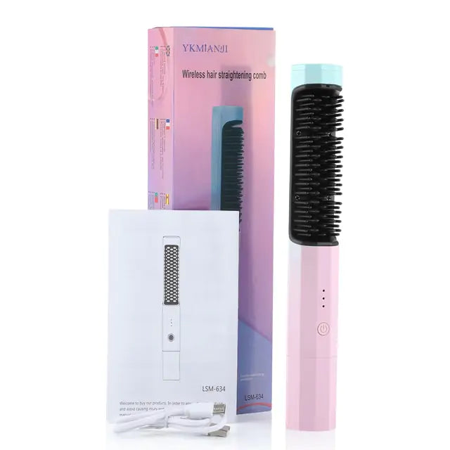 2 In 1 Wireless Mini Hair Straightener