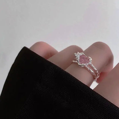 Aesthetic Crystal Love Ring