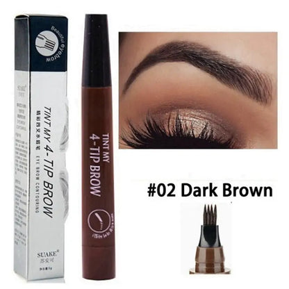 3D 5 Color Waterproof Natural Eyebrow Pencil